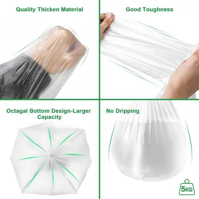 Alt view image 4 of 6 - WAIKAS Trash Bags 30 Gallon, 2.63 mil, Heavy Duty, Unscented, Black, 10ct