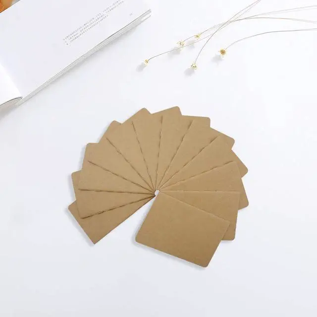 Alt view image 7 of 7 - Yansanido 12 Pcs 5.5 Inch x 3.5 Inch Brown Cover Pocket Notebook 32 Sheets (64 Pages) Blank Pages 70 Gsm Paper (Brown, Blank)