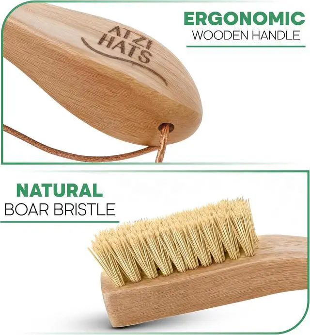 Alt view image 3 of 7 - Laundry Brush Stain Remover Scrubber with Soft White Boar Bristles for Delicate Baby Clothes, Compact Design, Pre-Treat Clothing, Shoes and Fabrics