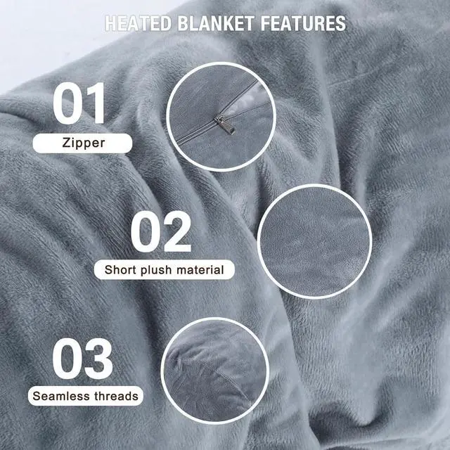 Alt view image 3 of 7 - Long Round Body Pillow Cover, 7.9 x 35 Inch Soft Velvet Body Pillow Long Bodys Pillowcases with Zipper Closure Dark Gray Round Bolster Pillowcases for Bedroom Living Room Pillow Insert Not Included
