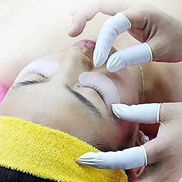 Alt view image 6 of 7 - BTYMS 400 Count Latex Finger Cots Medium Fingertip Gloves Disposable Finger Rubber Tips Protector Anti-Static