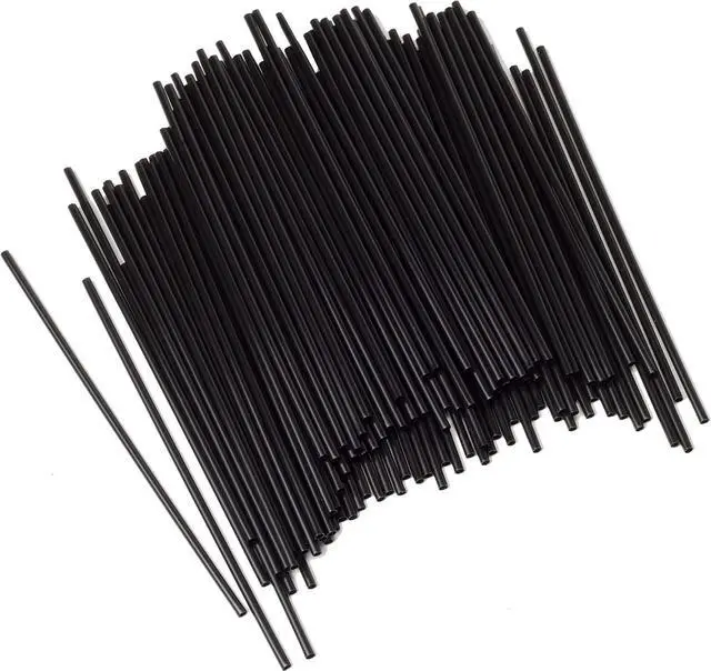 Main image of Concession Essentials Coffee Stirrers, 5 Inch Black Plastic Sip Stix, 200 Count