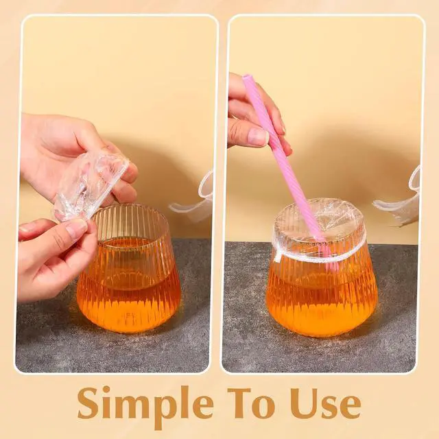 Alt view image 3 of 7 - 100 Pcs Disposable Cup Covers Drink Covers, for Women Adult