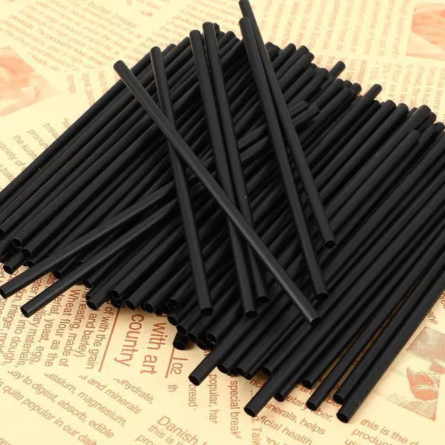 Alt view image 3 of 7 - 100 Pcs Black Cocktail Straws, 5.12 Inch Short Disposable Plastic Drink Straws Small Short Drinking Straw for Whiskey Bar Club Cocktail Cold Drinks, Cups Travel Mugs Crafts Home Bars Use