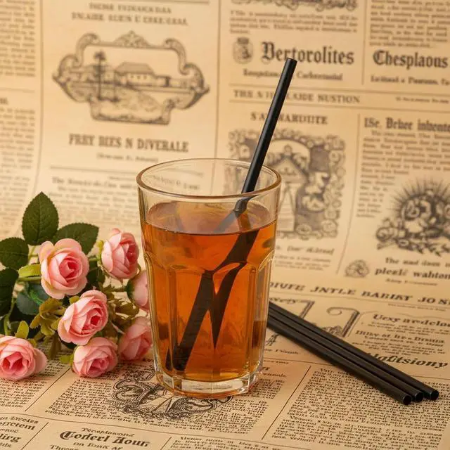 Alt view image 5 of 7 - 100 Pcs Black Cocktail Straws, 5.12 Inch Short Disposable Plastic Drink Straws Small Short Drinking Straw for Whiskey Bar Club Cocktail Cold Drinks, Cups Travel Mugs Crafts Home Bars Use