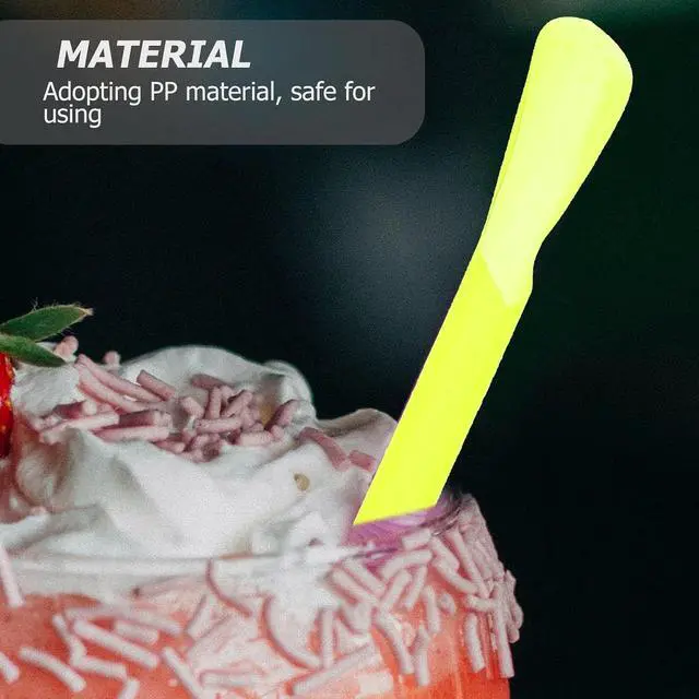 Alt view image 3 of 6 - SHERCHPRY 150Pcs Disposable Spoon Straws for Slushy and Snow Cone Drinks Plastic Spoon Straws for Milkshake Smoothie Cups 7.9 Inch Clear