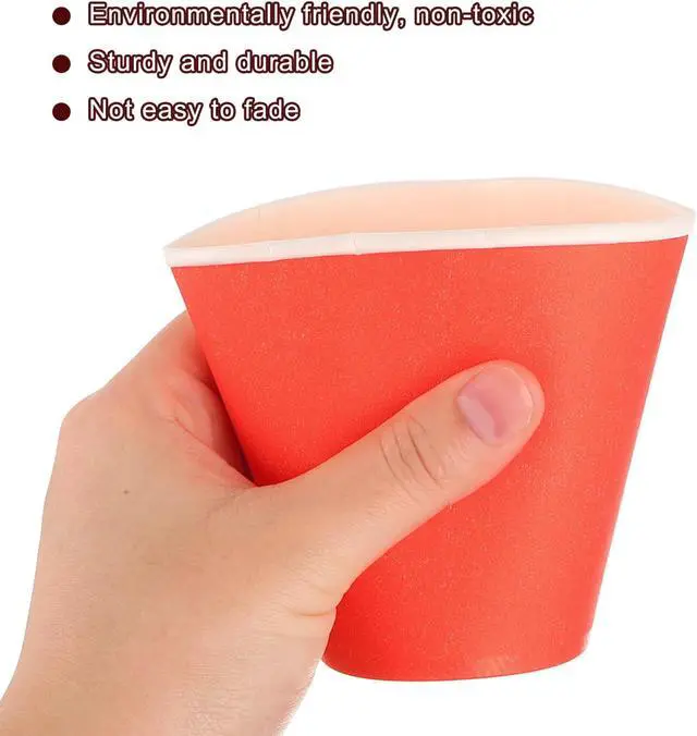 Alt view image 3 of 5 - uxcell Colorful Disposable Paper Cups,30 PCS 9 OZ Creative Educational Toys Arts Craft Supplies, DIY Paper Cups for Parties (Brown)