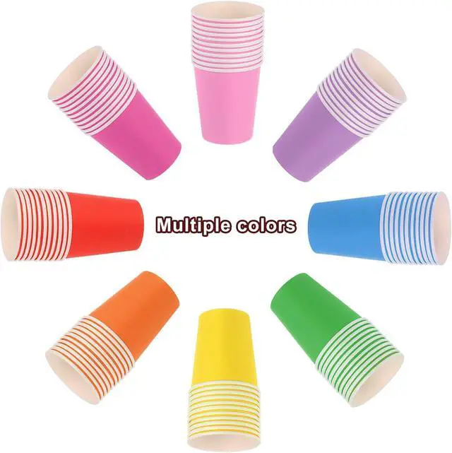 Alt view image 4 of 5 - uxcell Colorful Disposable Paper Cups,30 PCS 9 OZ Creative Educational Toys Arts Craft Supplies, DIY Paper Cups for Parties (Brown)