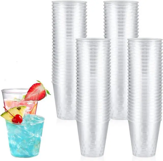 Main image of TuTuYa 100 Pack Plastic Shot Glasses, 1.7oz Hard Thicked Plastic Shot Cups