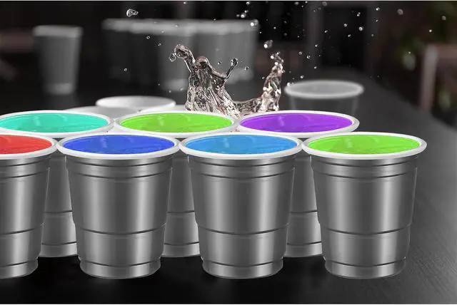 Alt view image 2 of 7 - 240 Pack 2 oz Grey Plastic Shot Glasses Happy New Year Shot Glasses Grey Shot Cups for Wedding Party, Graduation Party, Summer Beer Taste Serving, Snacks