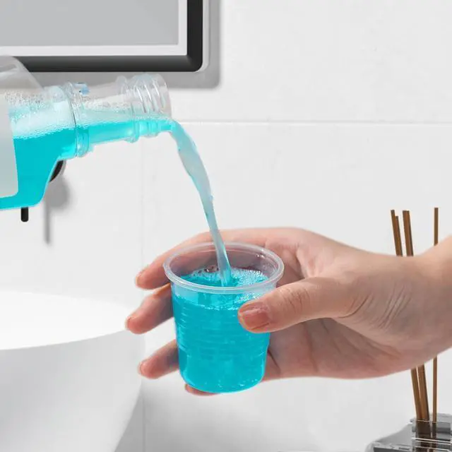 Alt view image 5 of 6 - Clawsoff 100 Pack 3 oz Plastic Cups Disposable Clear Small Mouthwash Cups