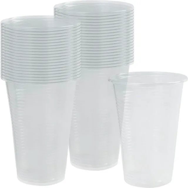 Main image of Premium Clear Plastic Cups - 10 oz (40 Pack) - Elegant, Sturdy & Transparent Party Drinkware - Perfect for Any Occasion