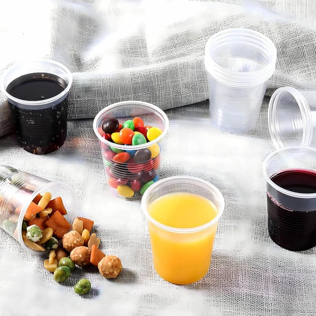 Alt view image 4 of 6 - Premium Clear Plastic Cups - 10 oz (40 Pack) - Elegant, Sturdy & Transparent Party Drinkware - Perfect for Any Occasion