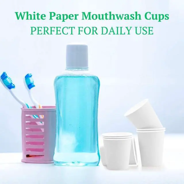 Alt view image 4 of 7 - Lakesstory 50 Pack 4 oz White Paper Cups Disposable Hot & Cold Drinking Cups for Coffee, Tea, Water, Juice, Bathroom, Mouthwash, Espresso Ideal for Home, Office, Party, Travel Use