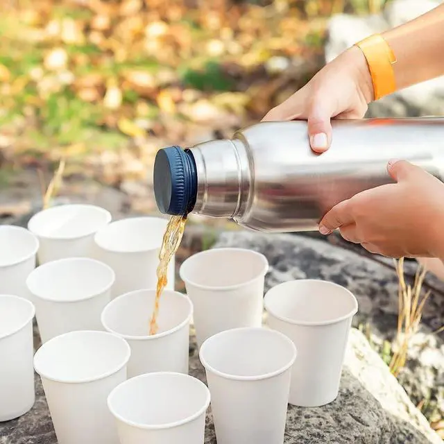 Alt view image 7 of 7 - Lakesstory 50 Pack 4 oz White Paper Cups Disposable Hot & Cold Drinking Cups for Coffee, Tea, Water, Juice, Bathroom, Mouthwash, Espresso Ideal for Home, Office, Party, Travel Use