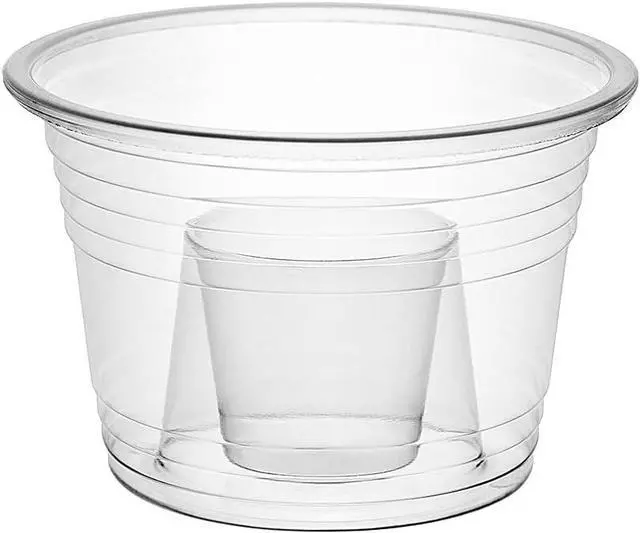 Main image of Party Essentials Plastic Bomber Cups, Jager Bomb Shot Glasses, 3 oz. Clear, 50 Ct