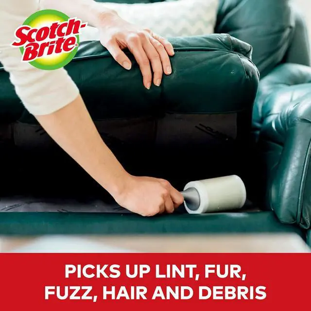 Alt view image 4 of 7 - Scotch-Brite Lint Roller, Works Great on Pet Hair, 60 Sheets (Pack of 1)
