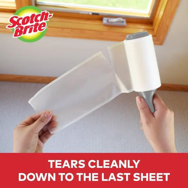 Alt view image 7 of 7 - Scotch-Brite Lint Roller, Works Great on Pet Hair, 60 Sheets (Pack of 1)