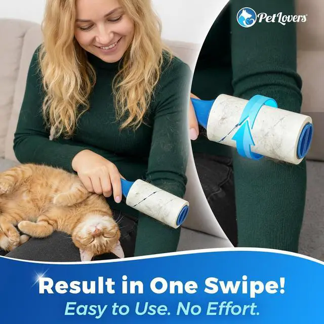 Alt view image 3 of 7 - PetLovers Extra Sticky Lint Roller Value Set 270 Sheets for Pet Hair Removal and Clothes, Dog and Cat Lint Remover, 3 Pack