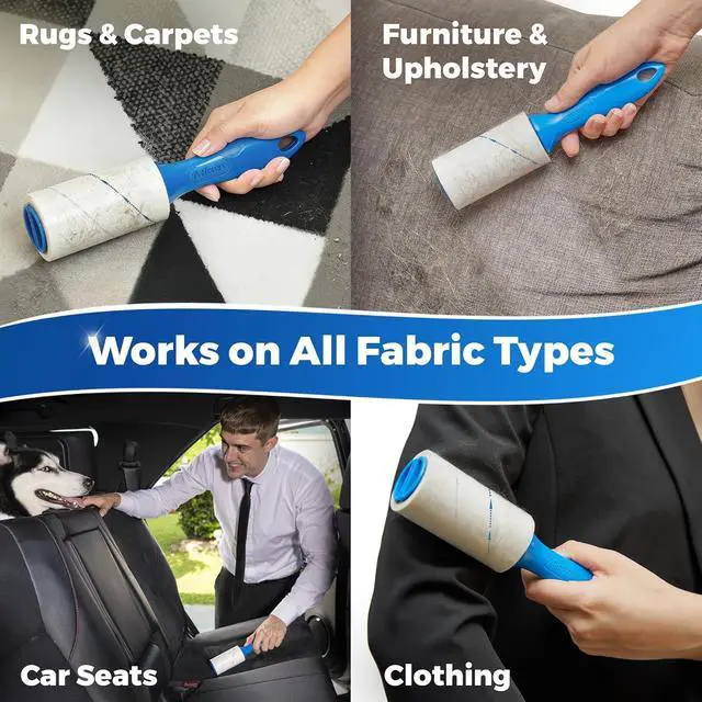 Alt view image 5 of 7 - PetLovers Extra Sticky Lint Roller Value Set 270 Sheets for Pet Hair Removal and Clothes, Dog and Cat Lint Remover, 3 Pack