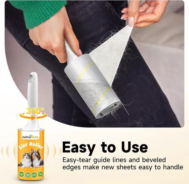 Alt view image 3 of 7 - 600 Sheets Extra Sticky Lint Roller for Pet Hair