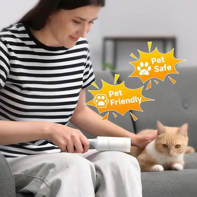 Alt view image 7 of 7 - 600 Sheets Extra Sticky Lint Roller for Pet Hair
