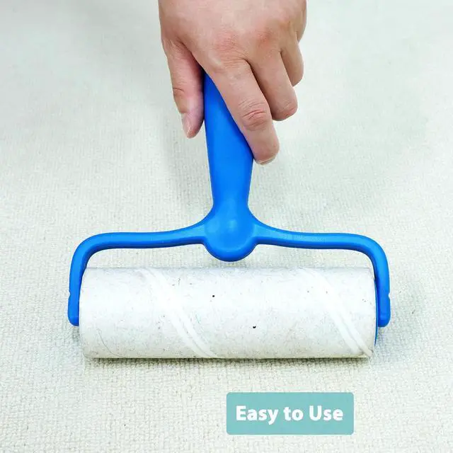 Alt view image 5 of 7 - 6.3 inch Large Lint Roller Refills for Pet Hair Extra Sticky Roller Refills 6.3 in Long Handle Lint Roller Replacement for Floor Carpet Couch Clothes (Pack of 4)