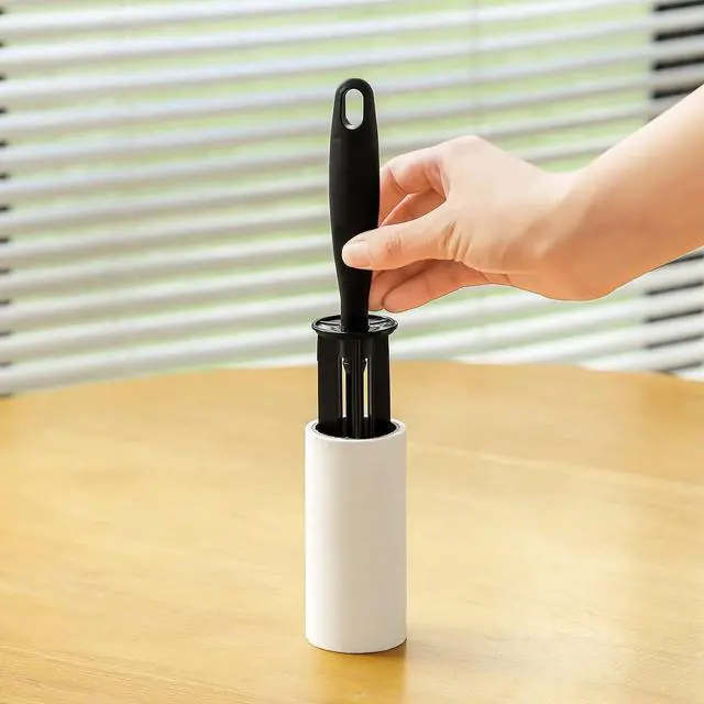 Alt view image 5 of 7 - Lint Rollers for Pet Hair Extra Sticky Lint Roller for Clothes Lint Removal 4 Sticky Rolls with 2 Handles (Black/Black Handles & 4 Refills)