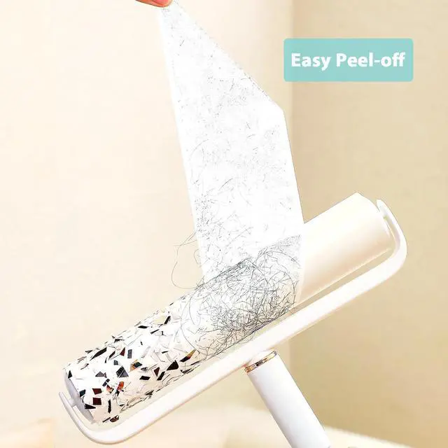 Alt view image 5 of 7 - 9.45 inch Lint Roller Refills for Floor Lint Roller Replacement 9.4 inch to 9.5 inch Wide Large Floor and Carpet Lint Remover Refills, Pack of 3 Rolls Extra Sticky 180 Sheets Total
