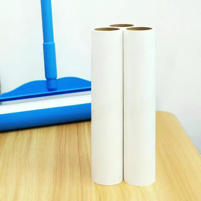 Alt view image 7 of 7 - 9.45 inch Lint Roller Refills for Floor Lint Roller Replacement 9.4 inch to 9.5 inch Wide Large Floor and Carpet Lint Remover Refills, Pack of 3 Rolls Extra Sticky 180 Sheets Total