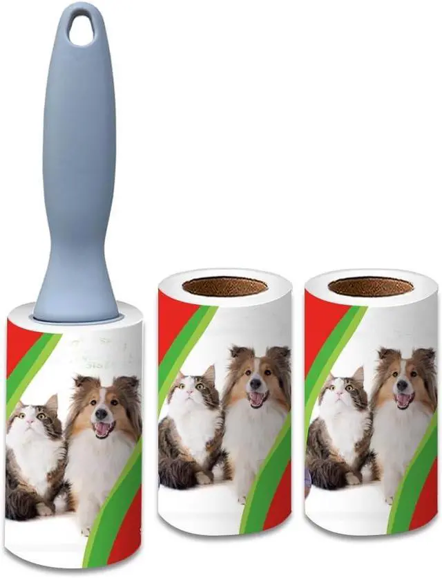 Main image of Pet Hair Lint Rollers, 3 Pack, 90 Sheets Each Reusable Sticky Roller for Pet Hair, Cat & Dog Hair Remover, Lint Remover, Pet Hair Remover for Furniture, Clothing & Cars
