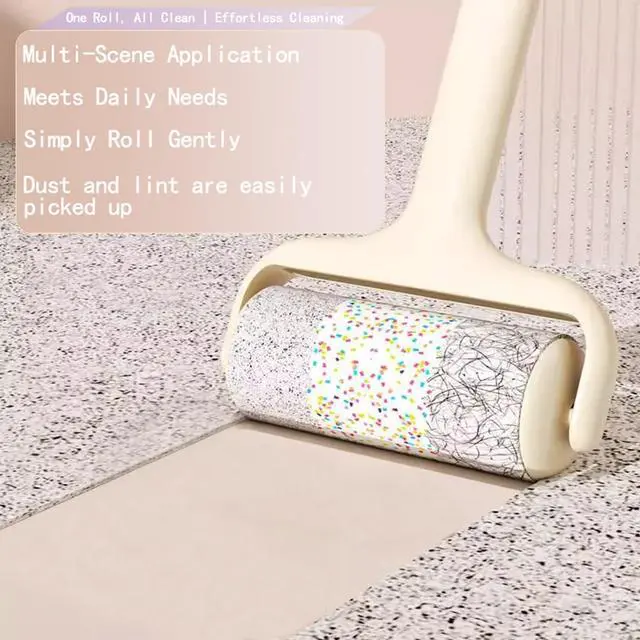 Alt view image 6 of 7 - Washable Reusable Lint Roller, Portable Mini Lint Remover, Cat Pet Hair Rollers Travel Size Sticky Cleaner Dog Hair Remover for Clothes Gel Lint Roller Ball (Green)