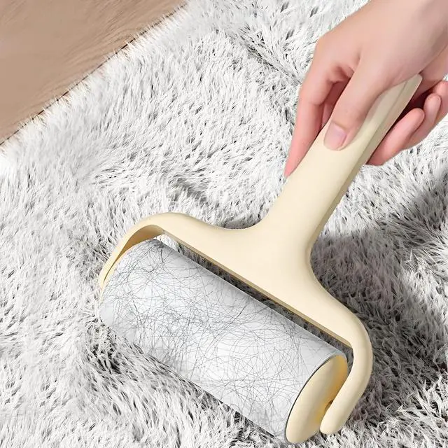 Alt view image 7 of 7 - Washable Reusable Lint Roller, Portable Mini Lint Remover, Cat Pet Hair Rollers Travel Size Sticky Cleaner Dog Hair Remover for Clothes Gel Lint Roller Ball (Green)