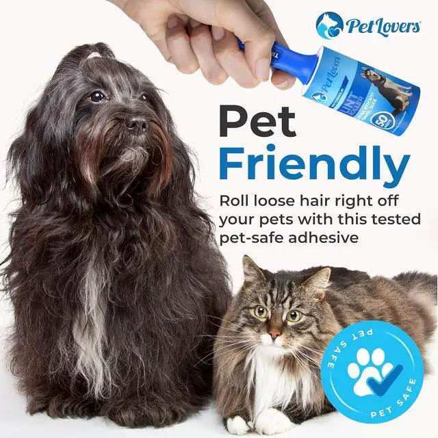 Alt view image 4 of 7 - PetLovers Lint Rollers for Pet Hair Extra Sticky - Lint Remover for Clothes (2 Pack Travel Size)