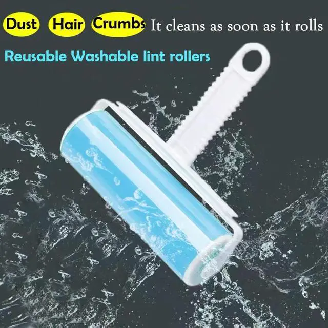 Alt view image 5 of 7 - Reusable Travel Lint Roller 3 Pack, Washable Lint Roller Compact Pet Hair Remover Cleaner with Cover for Clothes, Pet Hairs, Include Large, Medium, Small Size