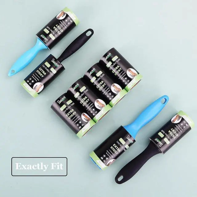 Alt view image 2 of 7 - 4 inch Lint Roller Refills for Evercare PetLovers Fedicelly Albatross and More Lint Rollers, Extra Sticky 90 Sheets per Refill, Pack of 4 Rolls, 360 Sheets Total (1 1/2 inch Inside Diameter)