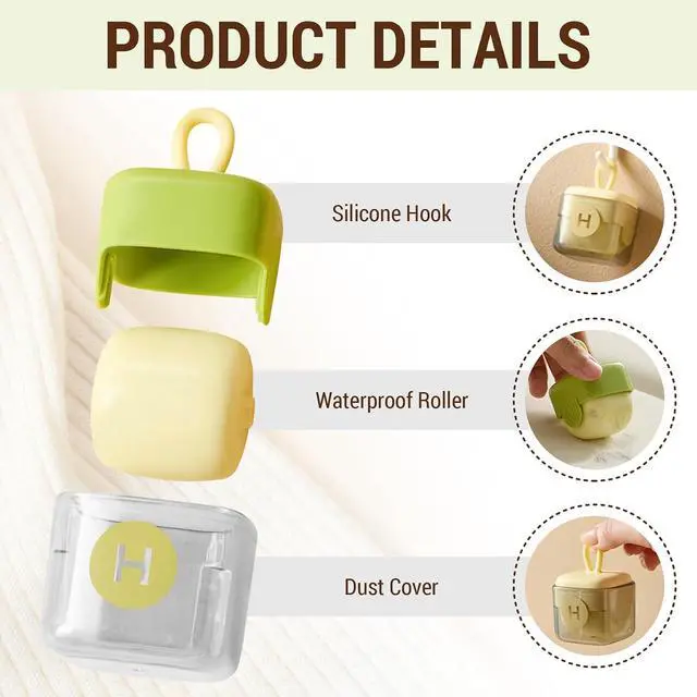Alt view image 4 of 7 - Mini Lint Roller Reusable Washable Sticky Pet Hair Remover