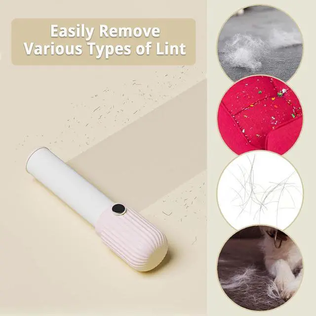 Alt view image 5 of 6 - Compact Lint Remover with 150 Sheets, 1 Roller & 4 Refills, Pink