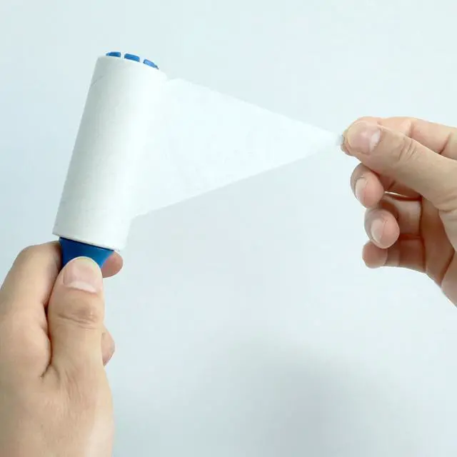 Alt view image 6 of 7 - 3 inch Mini Lint Roller Refills Compatible with Scotch Brite Mini Travel Lint Roller and PetLovers Evercare Mini Pet Hair Remover Sticky Roller Refill 4 Rolls 40 Sheets per Roll Total 160 Sheets