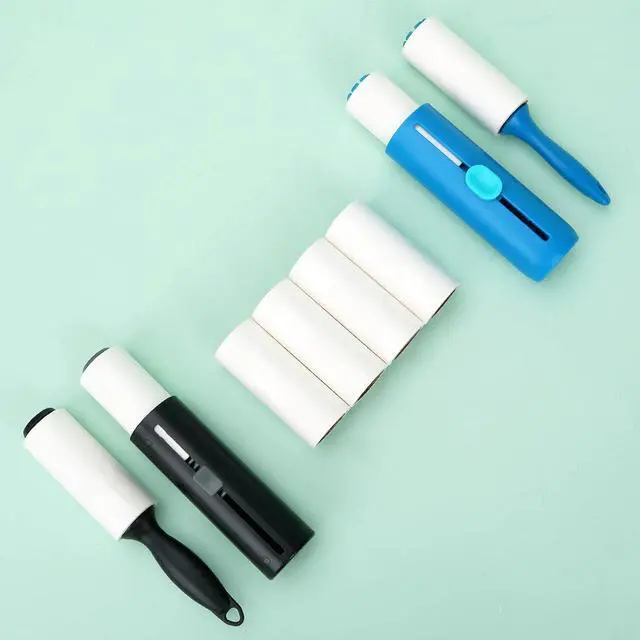 Alt view image 7 of 7 - 3 inch Mini Lint Roller Refills Compatible with Scotch Brite Mini Travel Lint Roller and PetLovers Evercare Mini Pet Hair Remover Sticky Roller Refill 4 Rolls 40 Sheets per Roll Total 160 Sheets