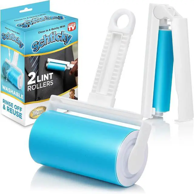 Alt view image 2 of 7 - Schticky 2-Piece Lint Roller Set, Reusable & Washable, Pet Hair Remover