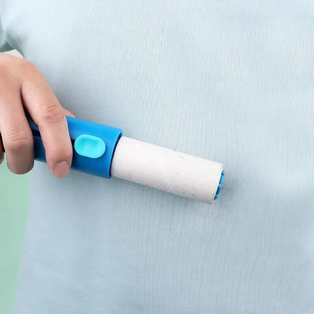 Alt view image 5 of 7 - 3 inch Mini Lint Roller Refills Compatible with Scotch Brite Mini Travel Lint Roller and PetLovers Evercare Mini Pet Hair Remover Sticky Roller Refill 4 Rolls 40 Sheets per Roll Total 160 Sheets