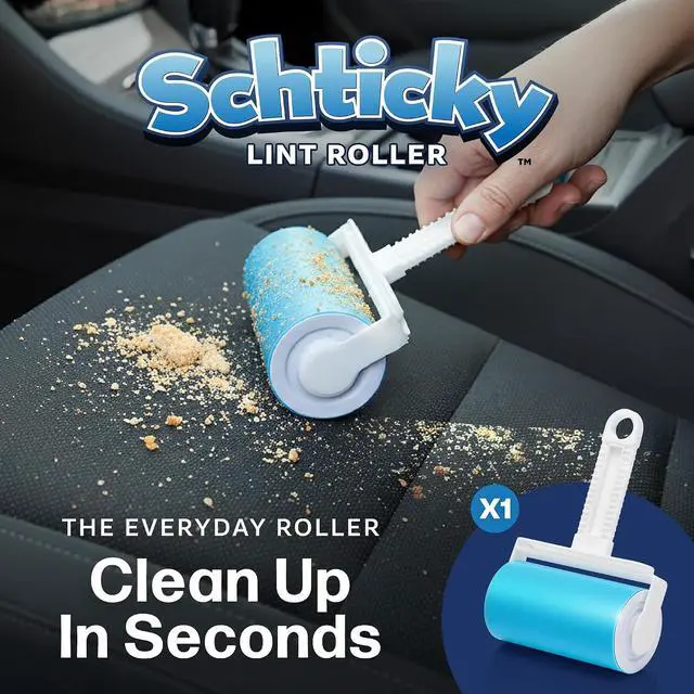 Alt view image 5 of 7 - Schticky 2-Piece Lint Roller Set, Reusable & Washable, Pet Hair Remover