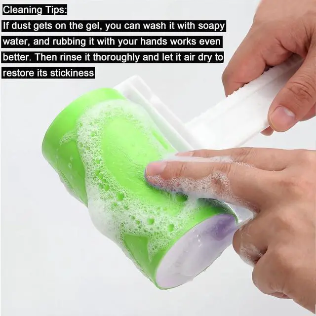 Alt view image 3 of 7 - Reusable Washable Lint Roller 5 Pack, Sticky Mini and Medium Size