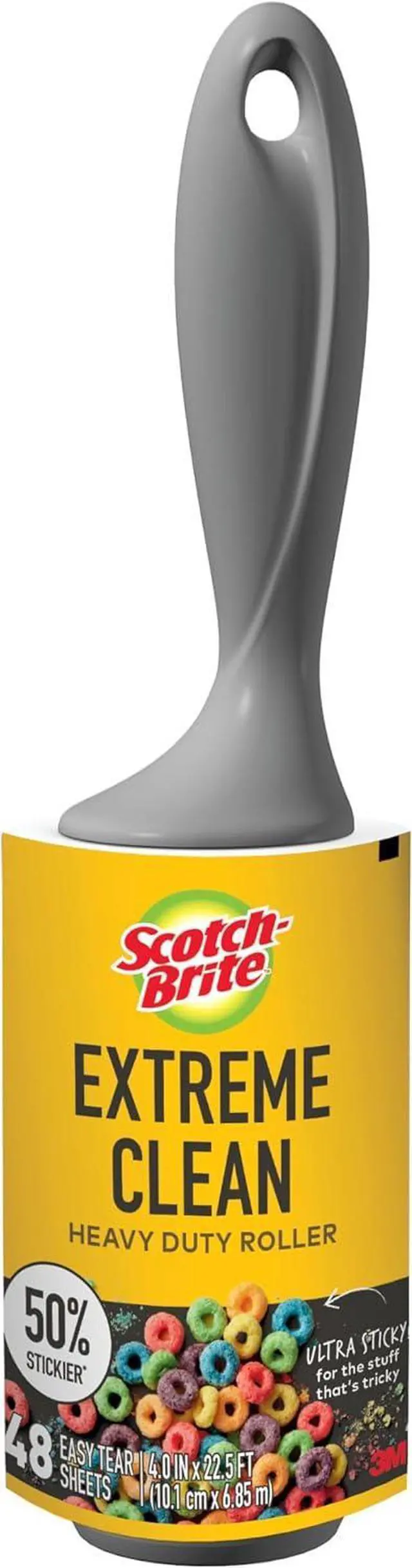 Main image of 3M 830R-S-48 Scotch-Brite 50% Stickier Lint Roller-48 Sheets 4" X25.1
