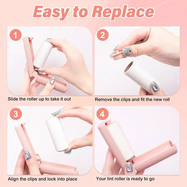 Alt view image 7 of 7 - 16 Pack Travel Lint Roller with 360 Sheets, Mini Portable Lint Remover
