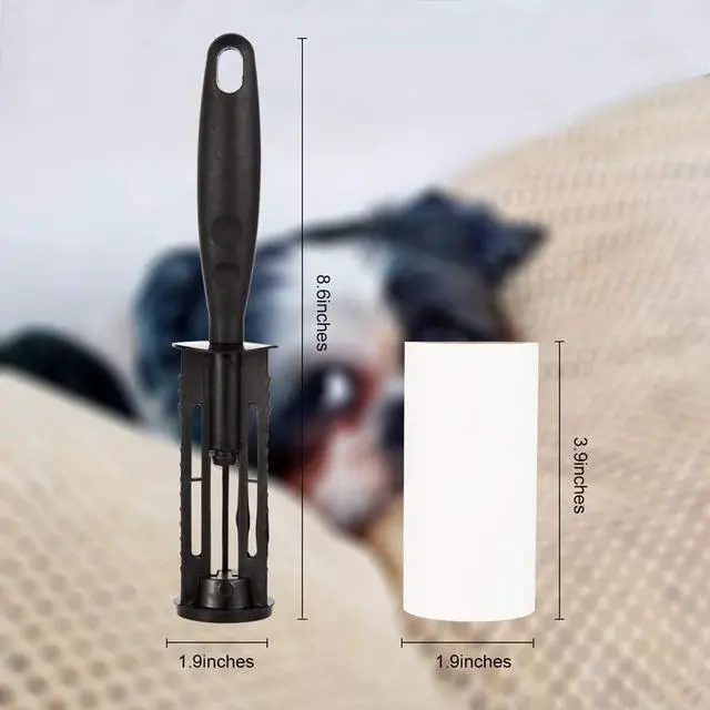 Alt view image 6 of 7 - COMMEMA Lint Rollers for Pet Hair Extra Sticky, Pet Hair Remover Set Brush for Dog & Cat Hair Removal, Clothes, Furniture, 2 Handles with 4 Refills, 240 Total Sheets
