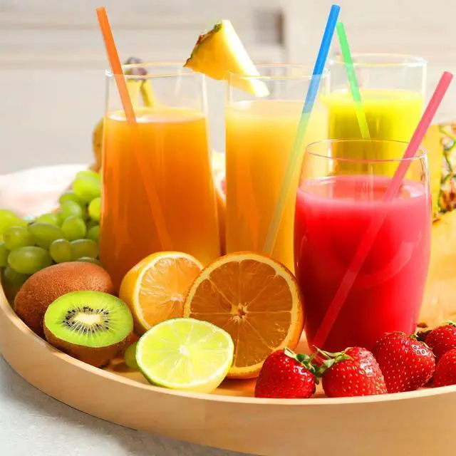 Alt view image 3 of 6 - 100 Pcs Colorful Plastic Straws, Disposable Drinking Straws, 8.26" Long and 0.23'' Diameter