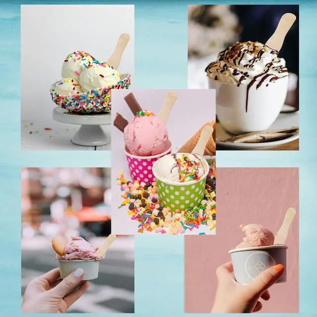 Alt view image 6 of 6 - XYSMZM 300 Pcs 3 Inch Mini Wooden Spoons, Disposable Ice Cream Spoons, Biodegradable Compostable Birchwood