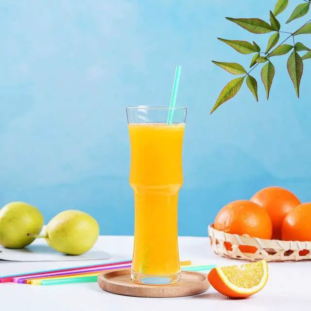 Alt view image 4 of 7 - 100 Pcs Colorful Plastic Long Disposable Drinking Straws